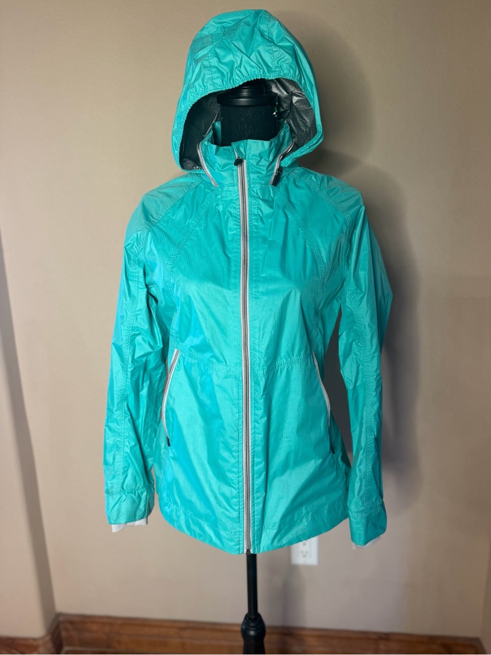 Avalanche Women's Teal Hooded Ski Jacket Sz S